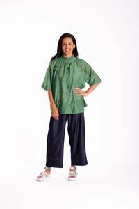 Jellicoe: Delight Blouse Leafy Green