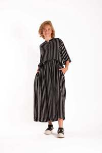 Deeanne Hobbs: Brylee Dress Black Stripe