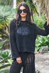 Boho Breeze Sweater Black