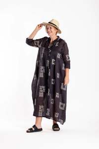 French Me Dress Cream/Black