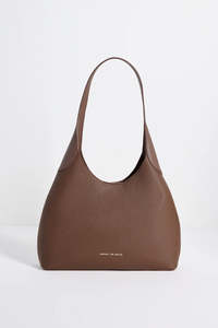 Lisbon Brown Leather Slouch Bag