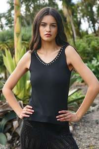 Glisten Up Tank Black