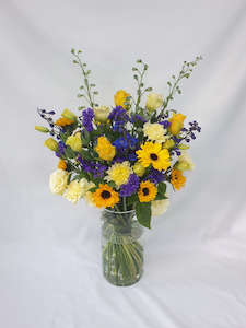 Yellow and Blue Bouquet
