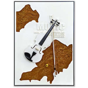 In demand - Elegant 3D Violin Wall Art
