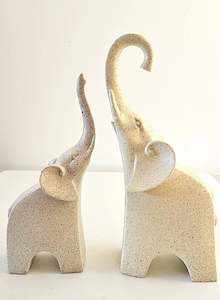 Elegant Large Size Elephant Figurines – High-Quality Pair