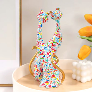 Artful Cats in Resin