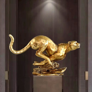 Resin Gold leopard