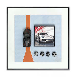 3d Wall Art: Racing Car 3D Art Frame