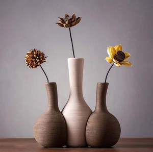 Modern Minimalist Ceramic Vase Set
