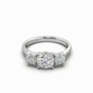 Ready to ship: 1.66 CTW Three Stone Lab Grown Ring – Size O