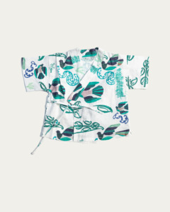 Pera Aio: Kererū Ma Kimono Top