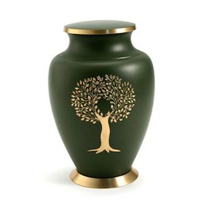 Products: Aria Tree of Life Metal Urn - Aroha Funerals