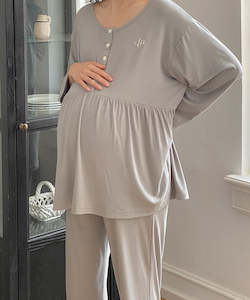 Maternity-Friendly Loungewear - Grey