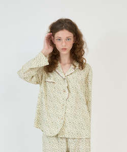 Delia Long Sleeve PJ Set Cream