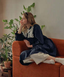%EC%9B%90%ED%94%BC%EC%8A%A4: Como Long Sleeve Nightdress