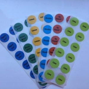 Bottle Cap Stickers - Individual Oils Aroma DIY