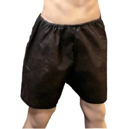 Disposable Mens Boxers Black Single