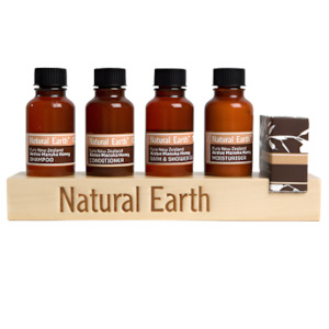Guest Amenities: Natural Earth Display Stand