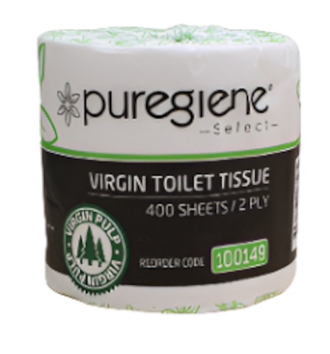 Puregiene Select 2-ply Toilet Rolls 400sht Ctn/48