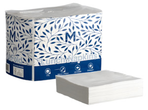 Briscoes Excluded: Matthews Lunch Napkins - 1/4 Fold, White 1-ply (3000 sheets)