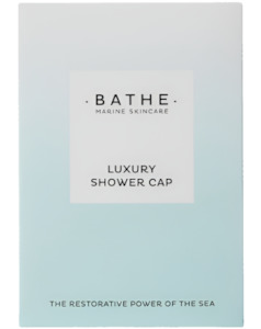 Guest Amenities Bathe: Bathe Marine Skincare Shower Cap