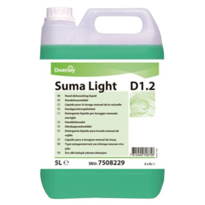 Dishwash Liquids: Diversey Suma Light D1.2 Dishwashing Detergent