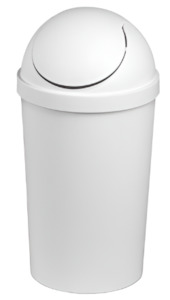 Swing Top Bins: Sterilite Swing Top Round Tidy Bin - 40L