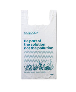 Ecopack 18L Ocean-Bound Recycled Plastic Bags 500 Ctn