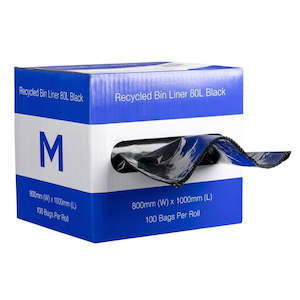 Briscoes Excluded: Matthews Bin Liners With Dispenser 80L Pack 100