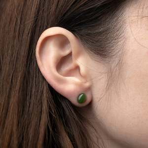 Oval Stud Earrings