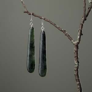 Large Matte Drop Earrings