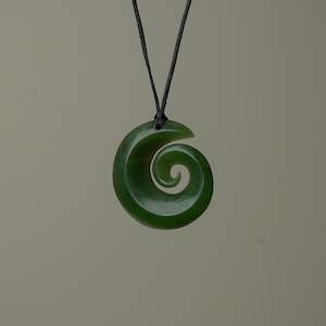 All: Open Koru Pounamu Small Pendant