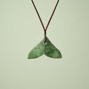 Strength: Medium Kahurangi Pounamu Whales Tail Pendant