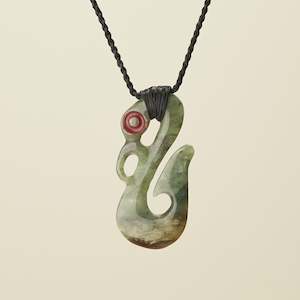 Manaia Whale Tail Hapopo Pounamu Medium Pendant