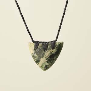 Niho Tooth Pendant: Niho Tooth Flower Pounamu Medium Pendant