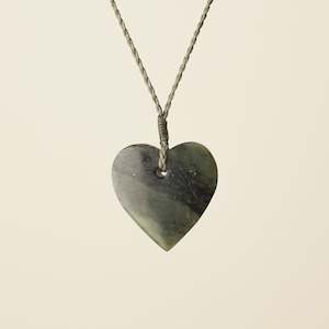 Heart: Manawa Heart Hapopo – Pounamu Small Medium Pendant