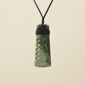 Autumn Sale 20 Off: Notched Toki – Inanga Large Pendant, Black Binding