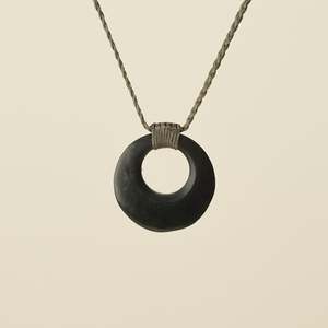 Porowhita Circle of Life Kawakawa Pounamu Small, Khaki Binding