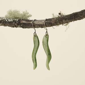 Jade Drop Earrings 36mm