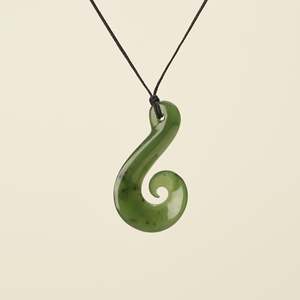 Best Sellers: Hei Matau Greenstone Pendant Kawakawa Small