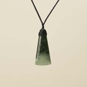 Manaakitanga Caring: Dark Flower Toki Medium Pendant