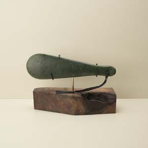 Mere Kawakawa Greenstone Large Sculpture