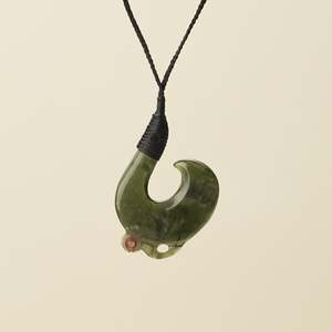 Hei Matau Manaia Tangiwai Pounamu Large Pendant