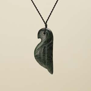 Manu Bird Large Pounamu Pendant
