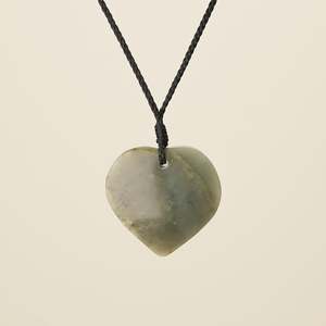 Heart: Heart Inanga Pounamu – Large Pendant