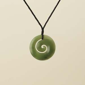 Koru Pendants: Koru Kahurangi Medium Pounamu Pendant