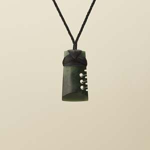 Strength: Notched Toki Kahurangi Small Pounamu Pendant
