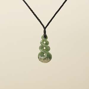 Pikorua Twist: Small Quad Pikorua Pounamu