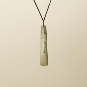 Flower Pounamu Large Roimata Pendant