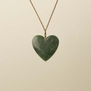 Large Kahurangi Manawa Pounamu Pendant